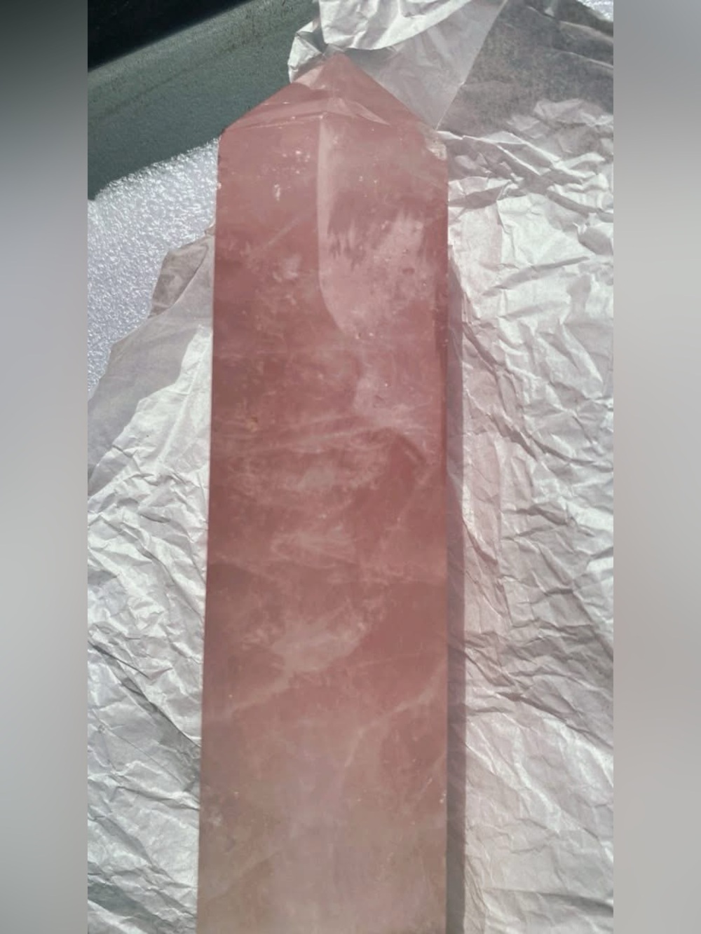 Rose Quartz Display Large Tower